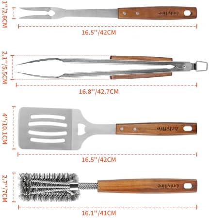 Essential Four-Piece Grilling Utensil Collection